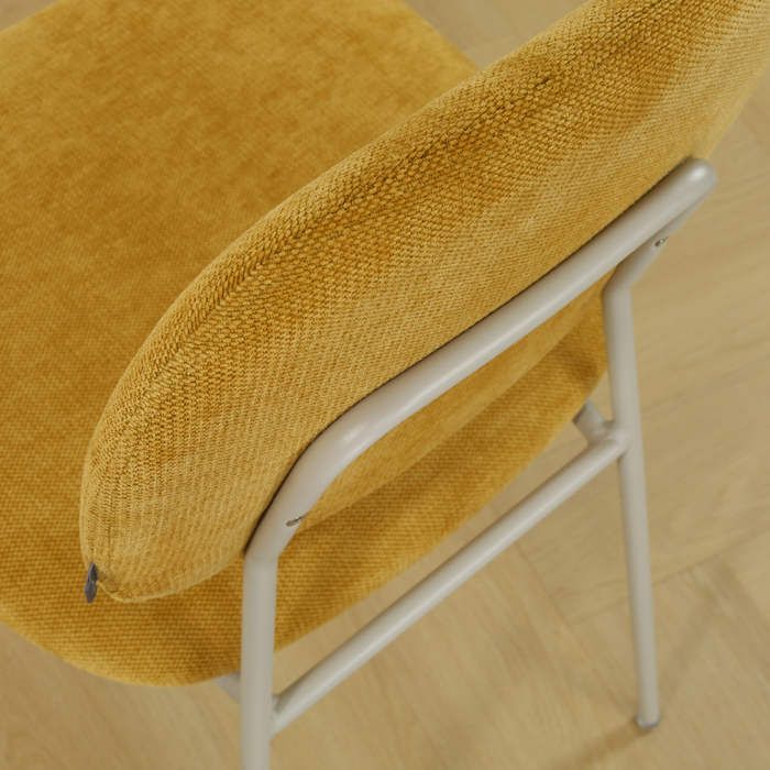 Nolon Jasmijn Barkruk Warm Oker - Grijsbeige