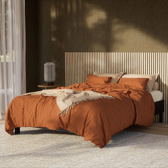 by fonQ Fresh Dekbedovertrek 140 x 200/220 cm - Terracotta