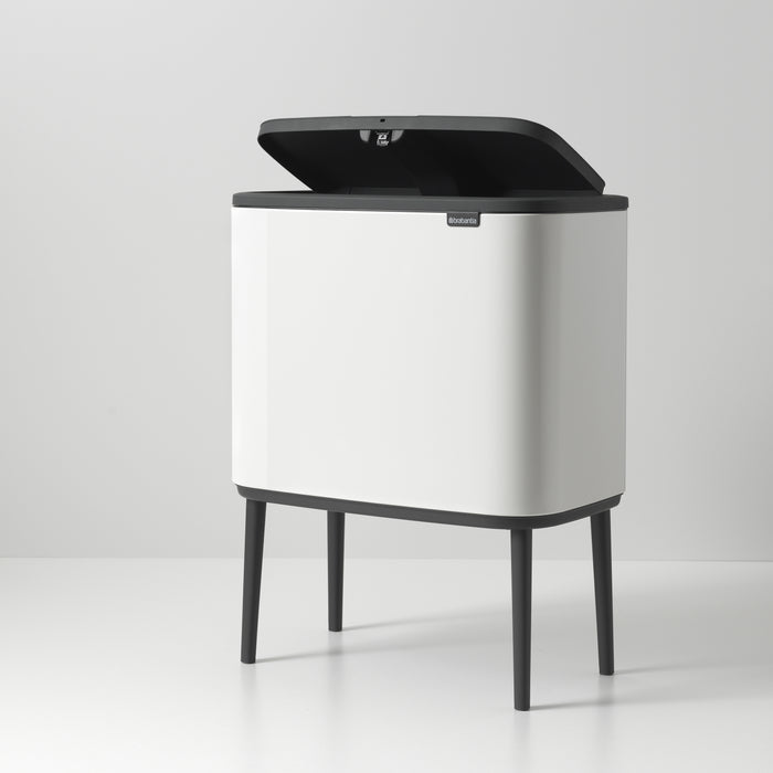Brabantia Bo Touch Bin Afvalemmer 3 x 11 L - Wit