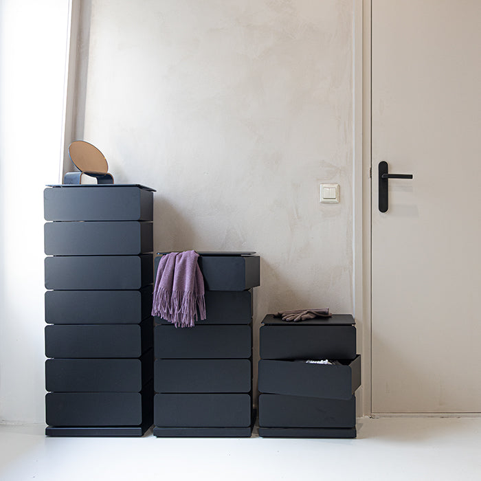 Spinder Design Joey 3 Schoenenkast - Zwart