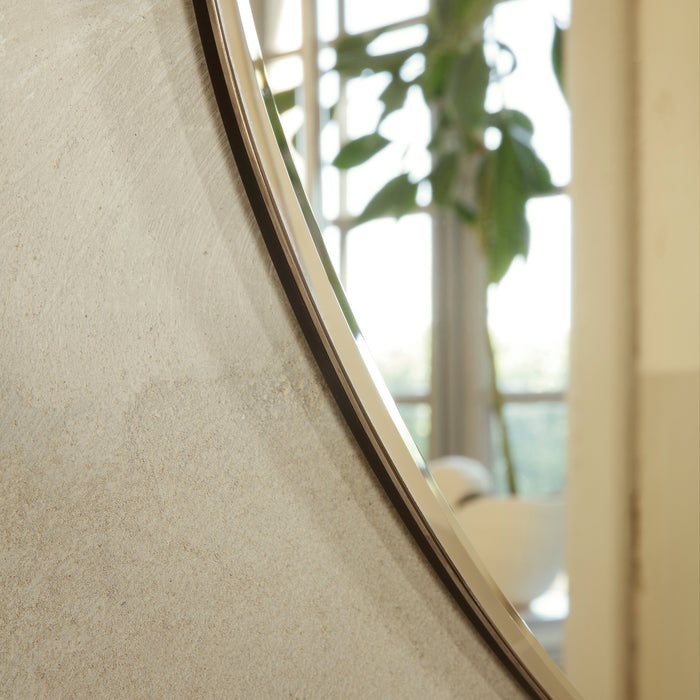 Ferm Living Pond Spiegel - Small - Dark Chrome Frame