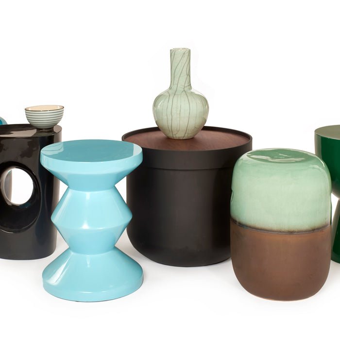 POLSPOTTEN Zig Zag Bijzettafel - Lichtblauw