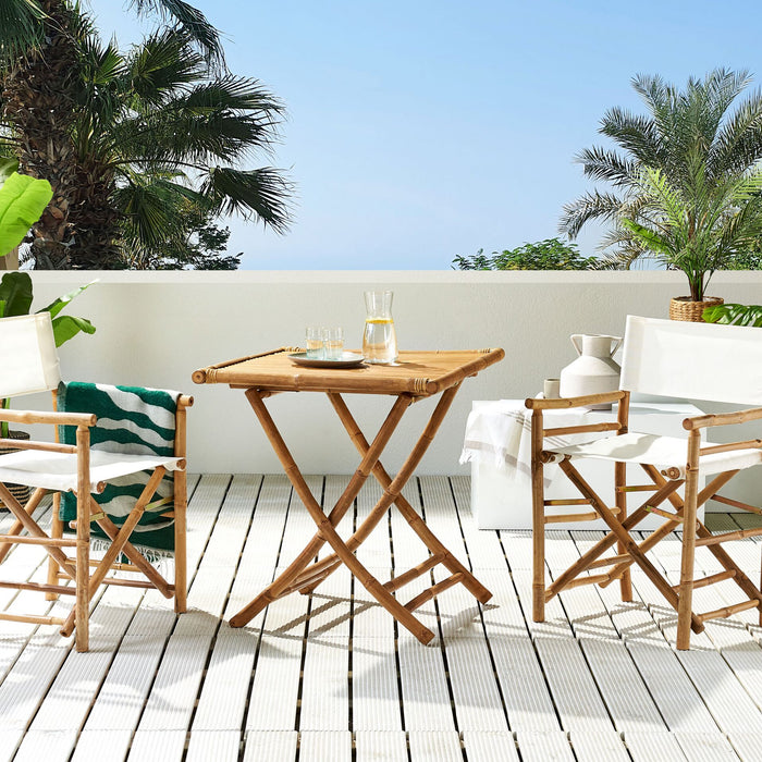 Beliani - MOLISE - Bistroset voor 2 - Lichte houtkleur - Bamboehout