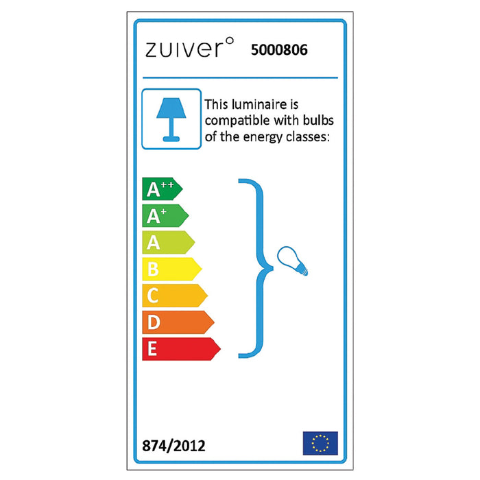 Zuiver Tripod Vloerlamp - Wit / Naturel