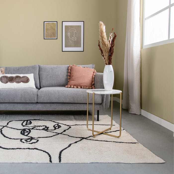 by fonQ basic Chique Bijzettafel Ø 44,5 cm - Wit