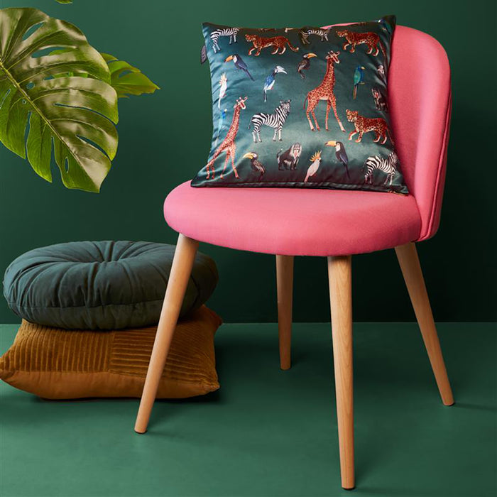 KAAT Amsterdam Mandarin Sierkussen Ø 40 cm - Donkergroen