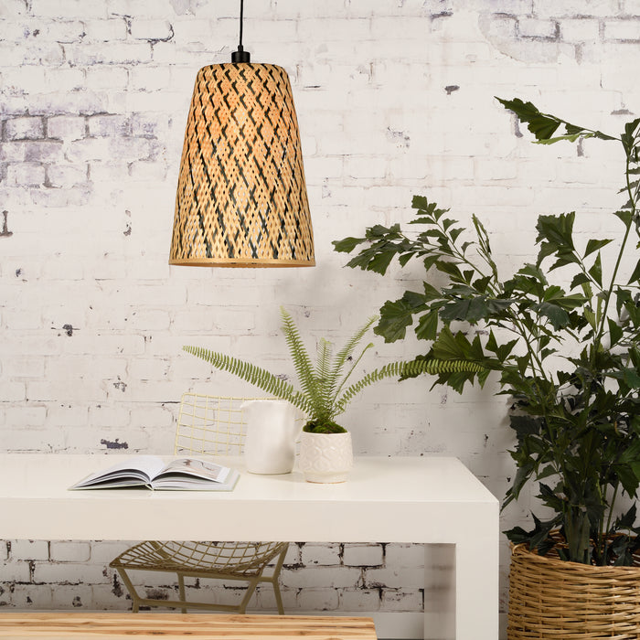 GOOD&MOJO Kalimantan Hanglamp Langwerpig - Ø34cm - Naturel