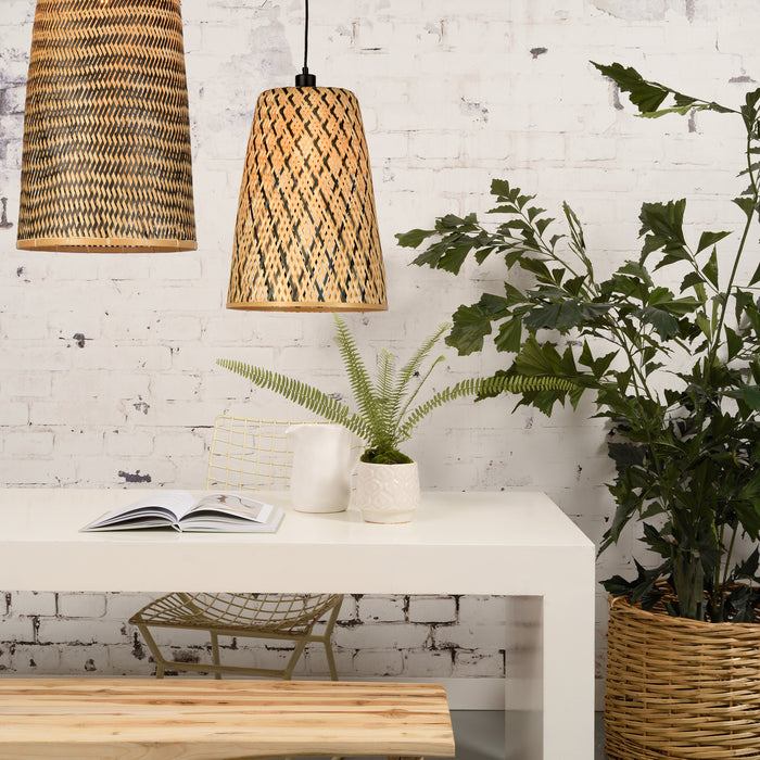 GOOD&MOJO Kalimantan Hanglamp Langwerpig - Ø34cm - Naturel