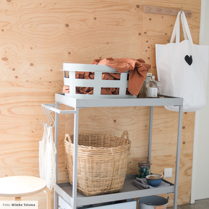 HAY Laundry Basket Wasmand S - Lichtgrijs