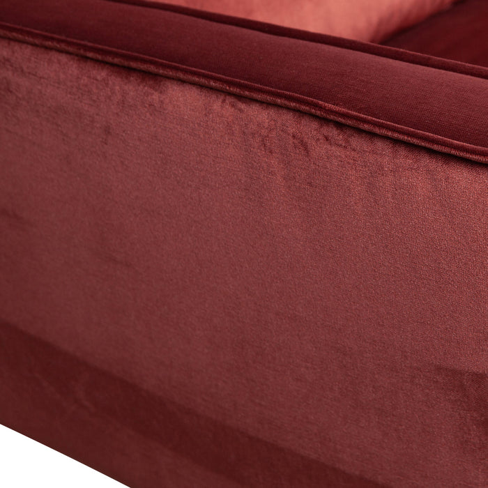 WOOOD Rodeo 2,5-zitsbank - Velvet - Chestnut