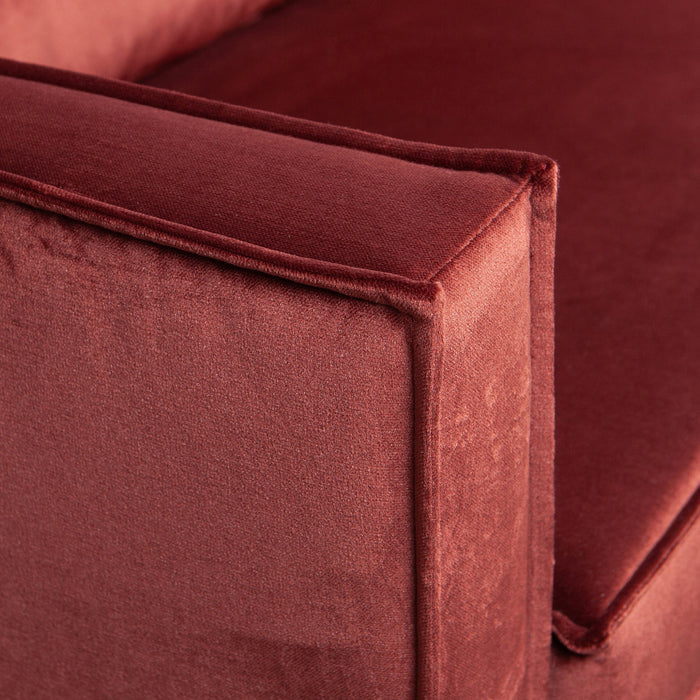 WOOOD Rodeo Chaise Longue Links - Velvet - Chestnut