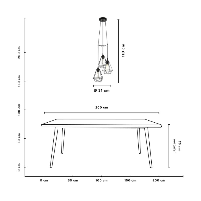 EGLO Tarbes Hanglamp