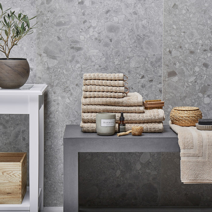 Beliani - ATAI - Handdoek set 9 - Beige - Katoen