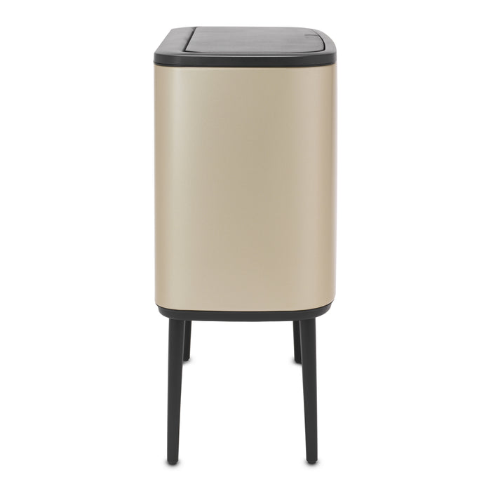 Brabantia Bo Touch Bin Afvalemmer 11 + 23 L - Metallic Gold