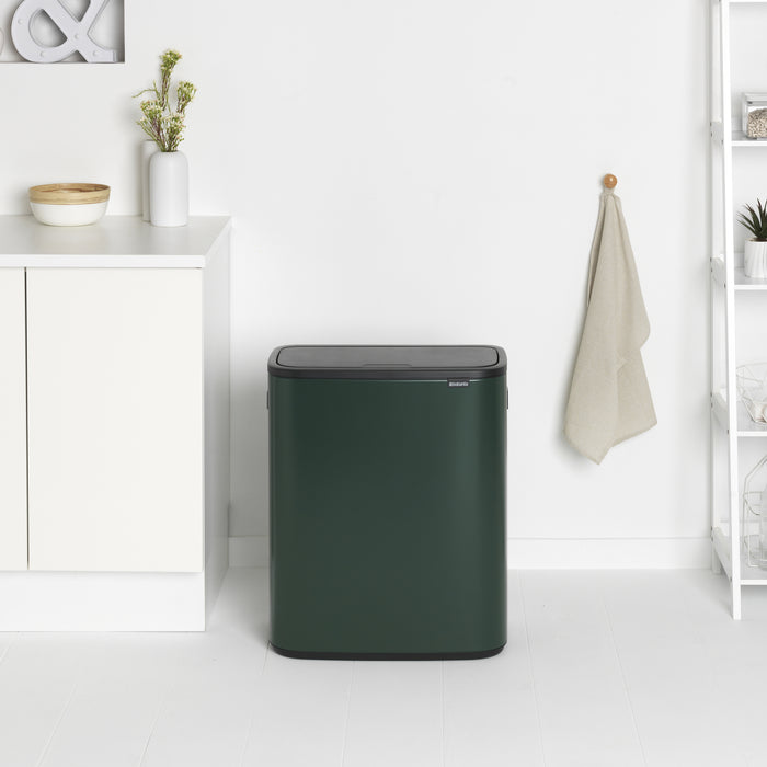 Brabantia Bo Touch Bin 2 x 30 L - Pine Green