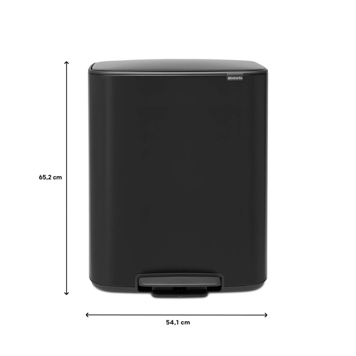 Brabantia Bo Pedaalemmer 60 Liter - Matt Black