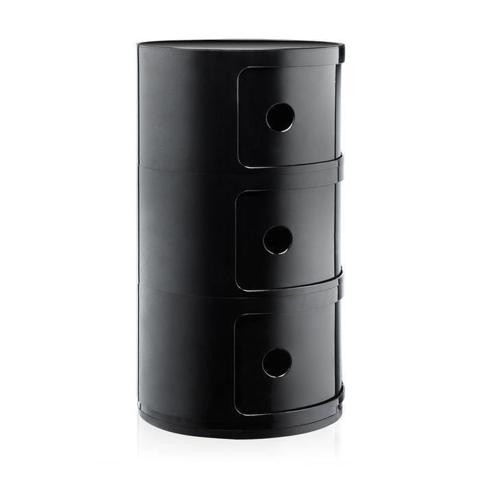 Kartell Componibili Kast - 3 Modules - Zwart