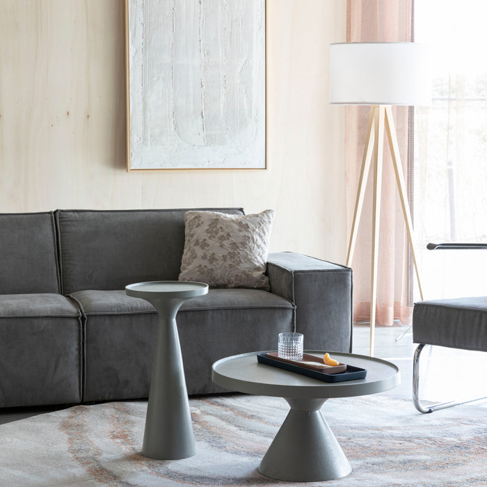 Zuiver Solar Vloerkleed Ø 200 cm - Terra/Grijs