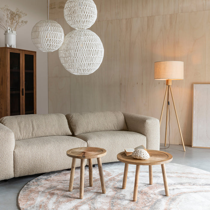 Zuiver Solar Vloerkleed Ø 200 cm - Terra/Grijs