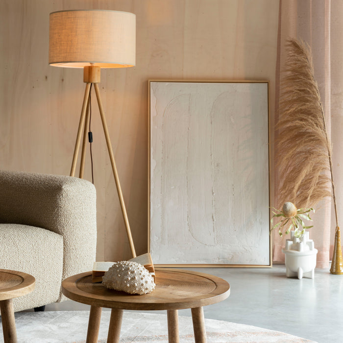 Zuiver Solar Vloerkleed Ø 200 cm - Terra/Grijs