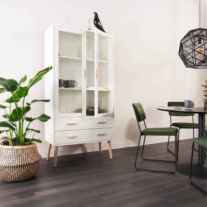 by fonQ basic Slim Eetkamerstoel - Donkergroen