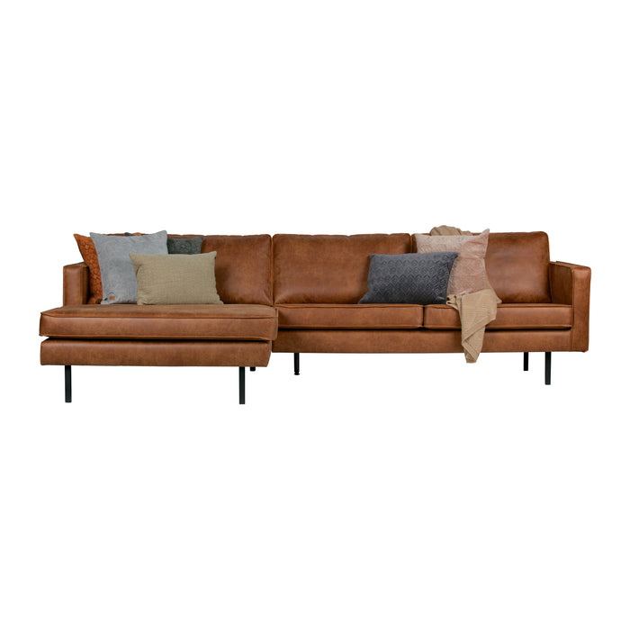 WOOOD Rodeo Chaise Longue Links - Eco-leder - Cognac