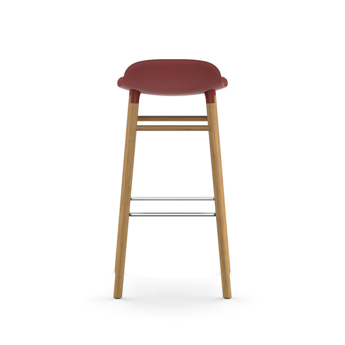 Normann Copenhagen Form Barkruk Low 75 cm - Eiken - Donkerrood