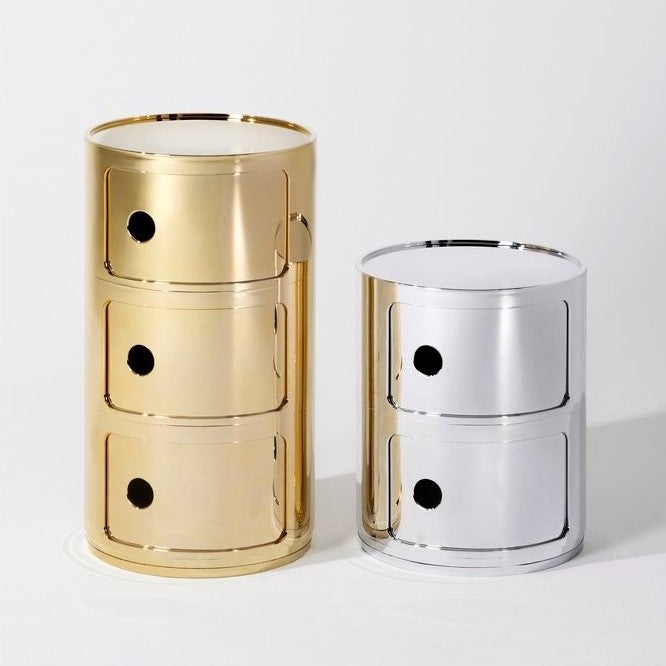 Kartell Componibili Kast - 2 Modules - Chrome