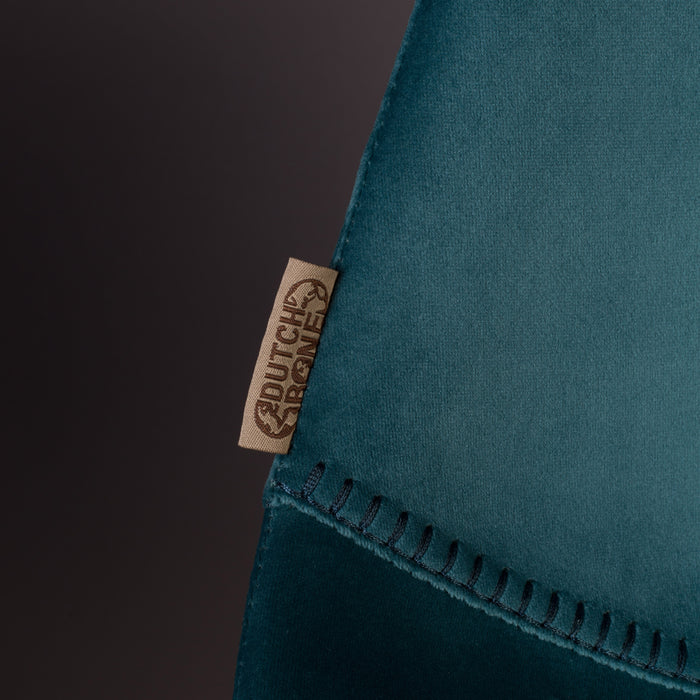 Dutchbone Franky Eetkamerstoel Velvet - Petrol