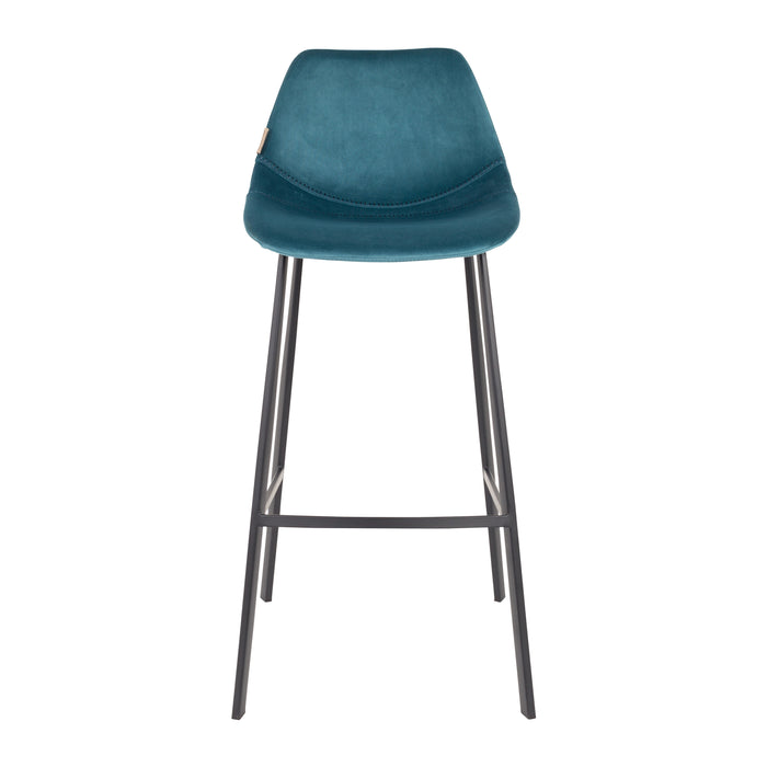 Dutchbone Franky Velvet Barkruk