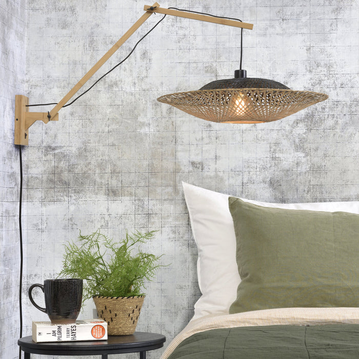 GOOD&MOJO Kalimantan Wandlamp met Arm - Ø60cm - Naturel