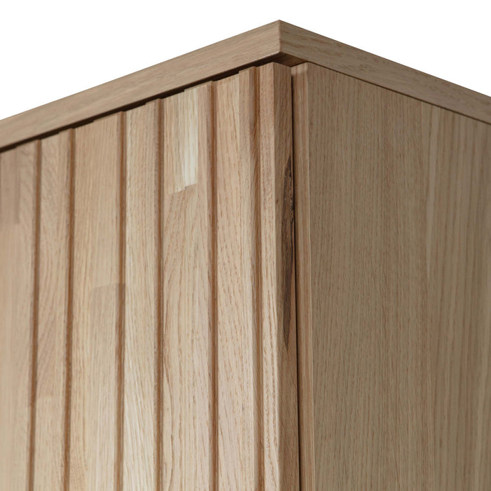 WOOOD New Gravure Hoge Opbergkast B 60 cm - Eiken - Naturel