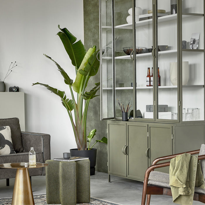 New Routz Detroit Vitrinekast - Olijfgroen