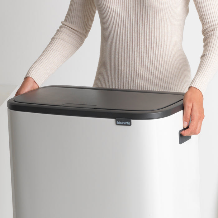 Brabantia Bo Touch Bin Afvalemmer 2 x 30 L - Wit