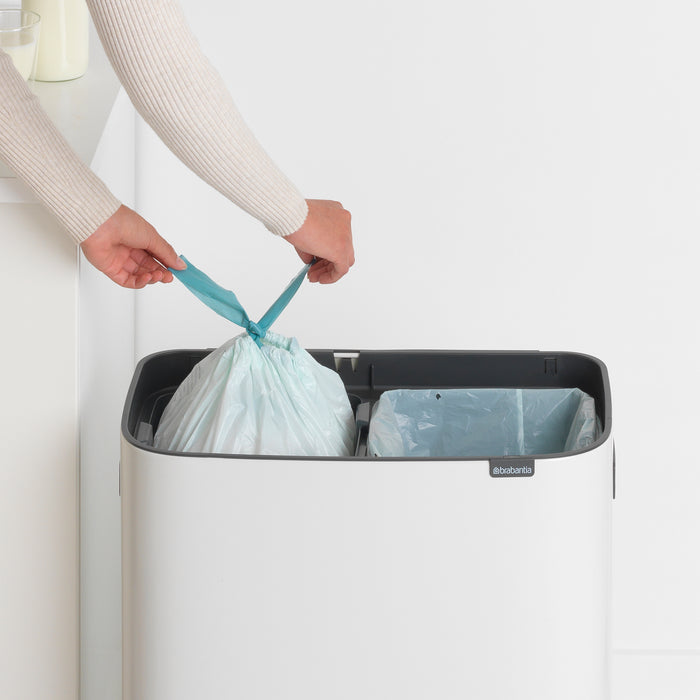 Brabantia Bo Touch Bin Afvalemmer 2 x 30 L - Wit