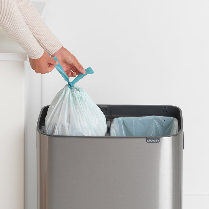 Brabantia Bo Touch Bin 2 x 30 L - Vingerafdrukvrij - Zilver