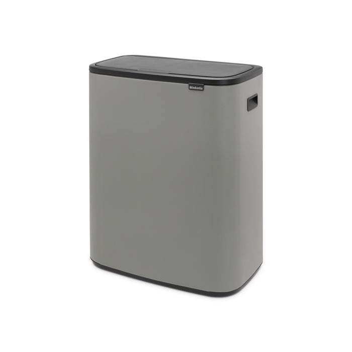 Brabantia Bo Touch Bin Afvalemmer 2 x 30 L - Mineral Concrete Grey