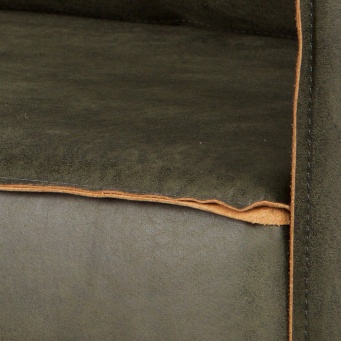 WOOOD Rodeo Hoekbank Links - Eco-leder - Army