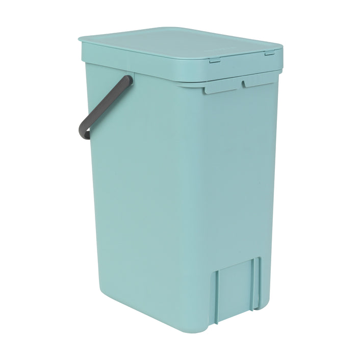 Brabantia Sort & Go Afvalemmer / Opberger 16 L - Lichtblauw
