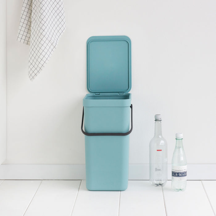 Brabantia Sort & Go Afvalemmer / Opberger 16 L - Lichtblauw