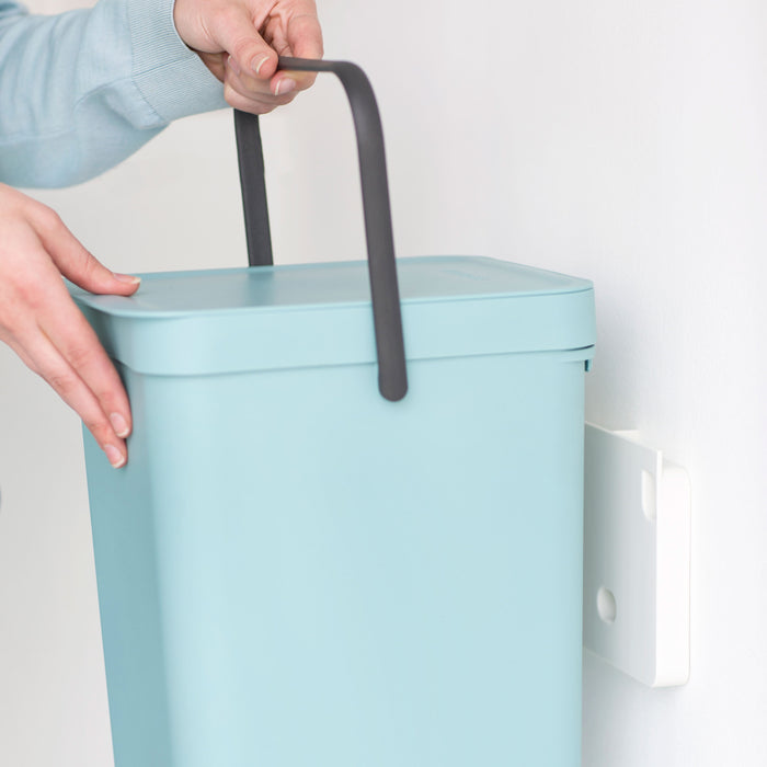 Brabantia Sort & Go Afvalemmer / Opberger 16 L - Lichtblauw