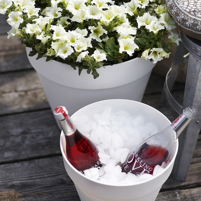 elho Loft Urban Round Bloempot 40 cm met Wielen