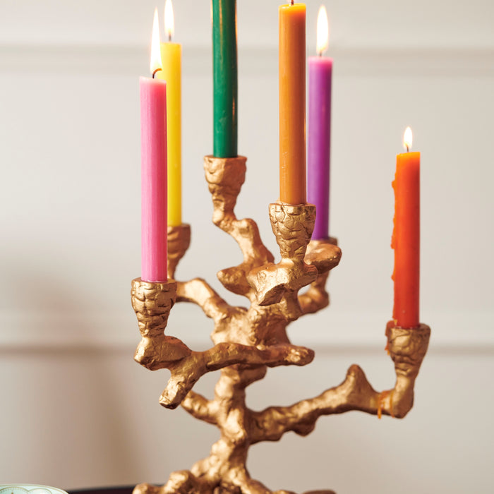 POLSPOTTEN Apple Tree Kandelaar S - Goud