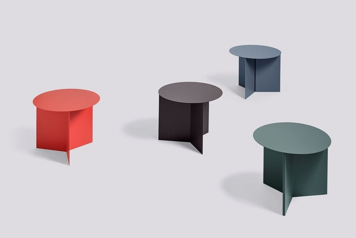 HAY Slit Table Round Bijzettafel Ø 45 cm - Zwart