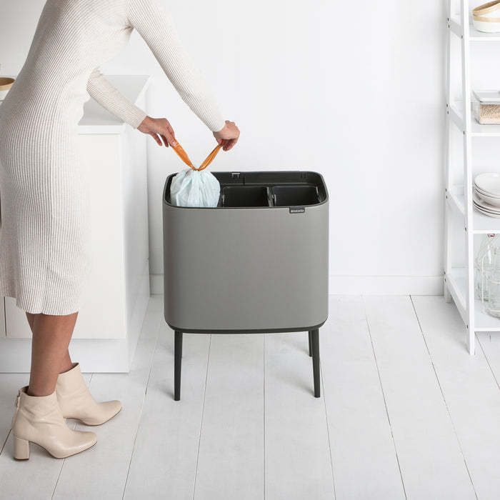 Brabantia Bo Touch Bin Afvalemmer 33 Liter (3x11 Liter)
