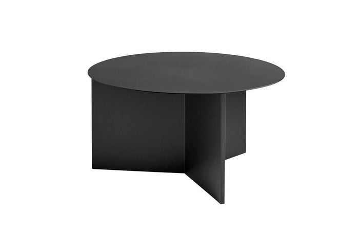 HAY Slit Table Round XL Bijzettafel - Ø 65 cm - Zwart