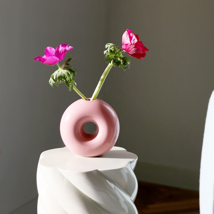 &k amsterdam Pillar Marshmallow Bijzettafel H 70 cm - Grijs