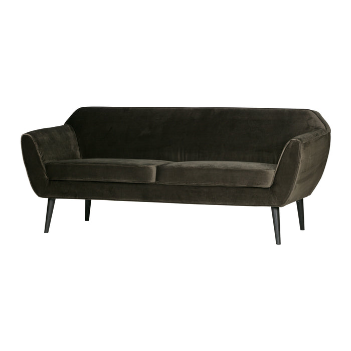 Woood Rocco 2-zitsbank - Velvet - Warm Groen