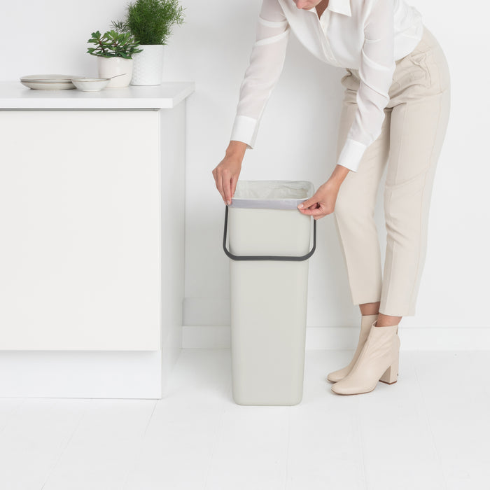 Brabantia Sort & Go Afvalemmer 40 L - Grijs