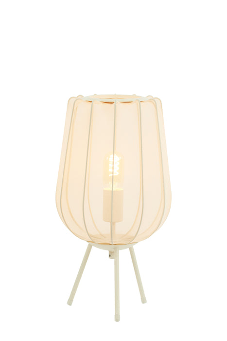 Light & Living Plumeria Tafellamp - H 45 x Ø 25 cm - Zand